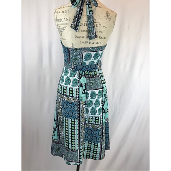 Colorful patchwork sun dress - Picture 3 of 6