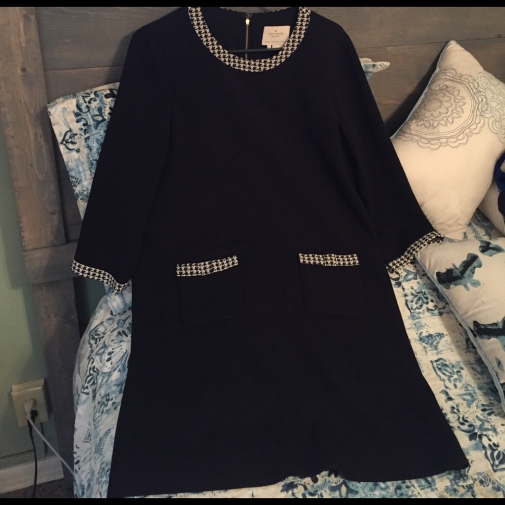 Kate Spade ♠️ Houndstooth shift dress