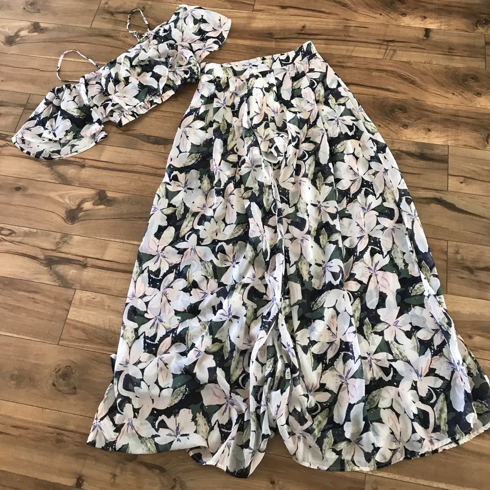Crop top and shorts set