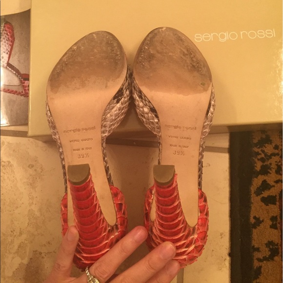 Sergio Rossi Coral Python 🐍 Pumps - Picture 6 of 7