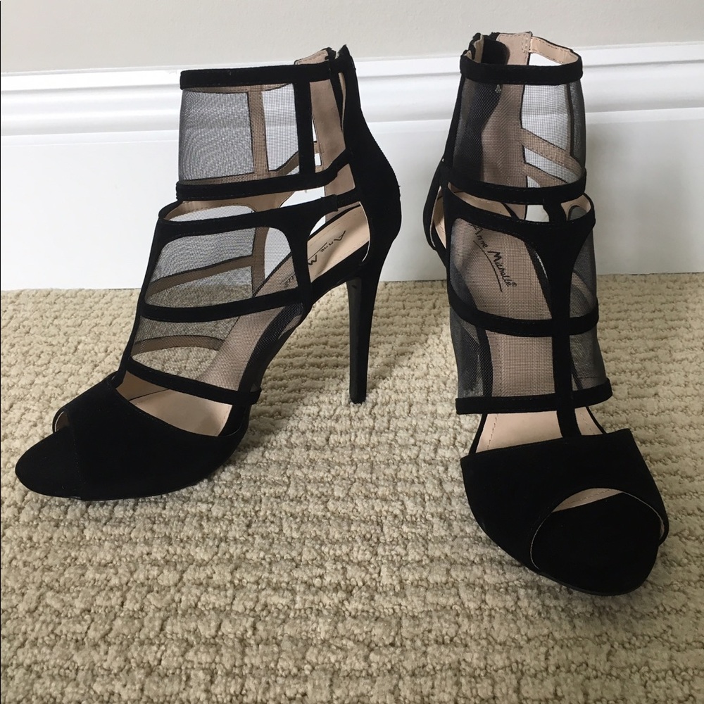 Tobi.com Mesh / Faux Suede Heels