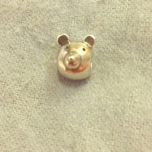 FLASH SALE Rare Retired Pandora Bear Head Charm