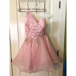 Short Pink Formal Dress
