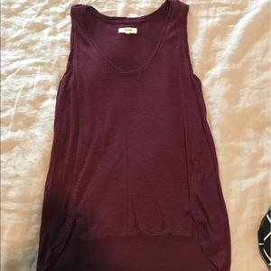 Madewell maroon tank small