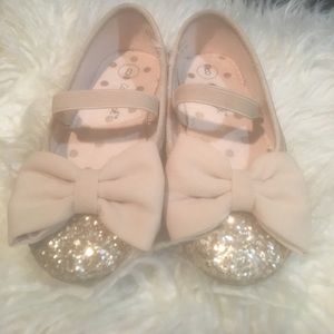 Rose gold flats