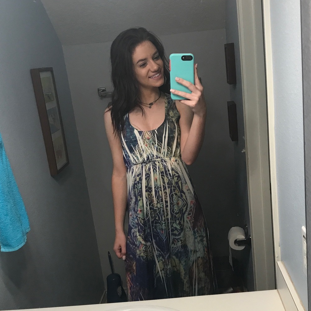 Multi colored maxi dress