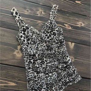 NWOT Cheetah Lace Tank Express XS