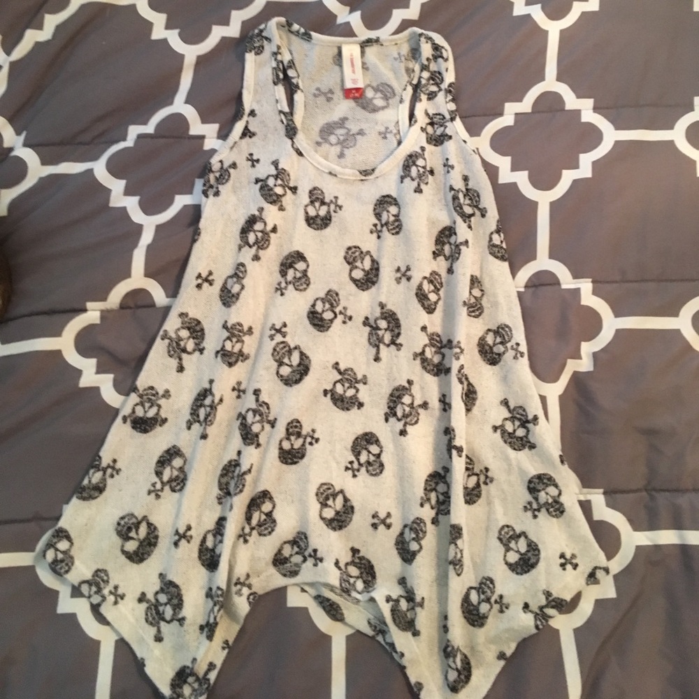 Skull Knitted Tank Top