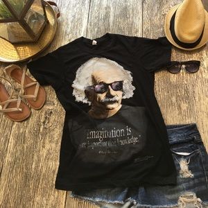 Albert Einstein Cool Retro Hipster T