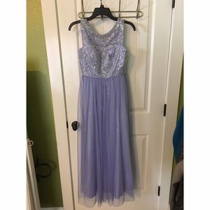 Long Lavender Dress