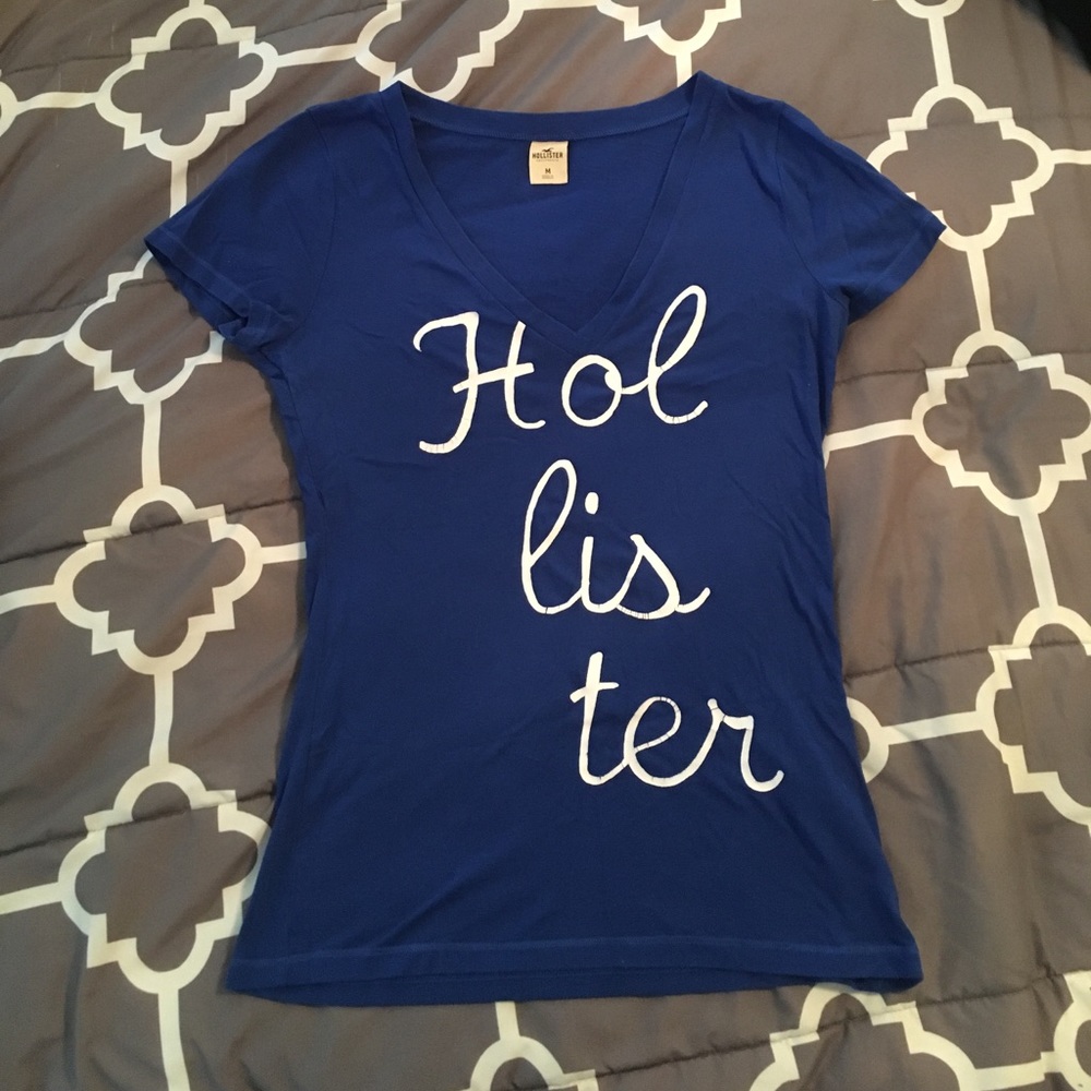 Blue Hollister V-Neck