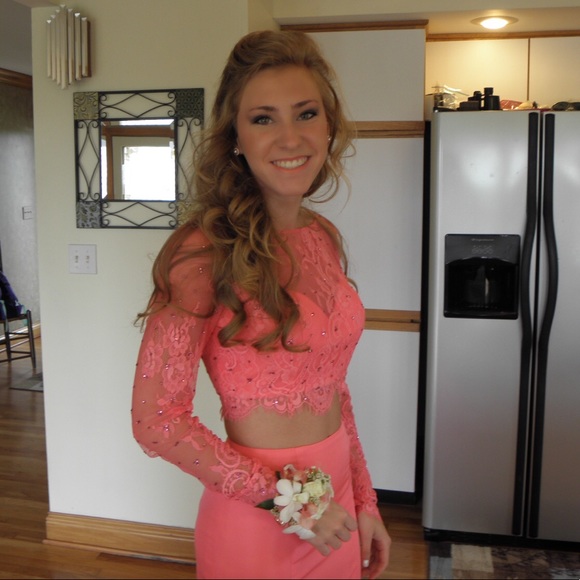 Pink Two Piece Sherri Hill - Picture 3 of 5