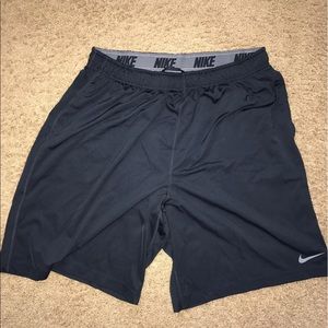 Nike navy dri fit shorts