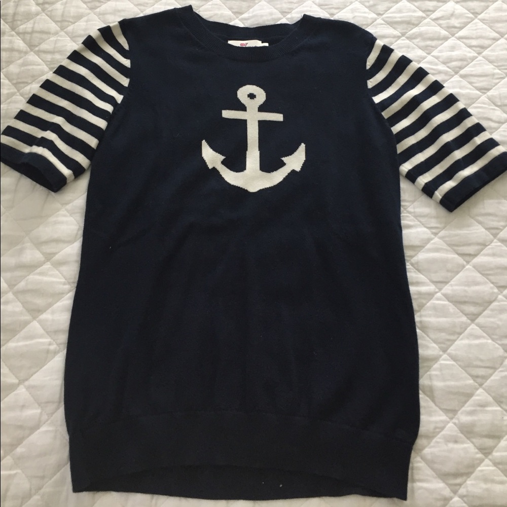 Vineyard Vines short sleeve cotton knit sweater