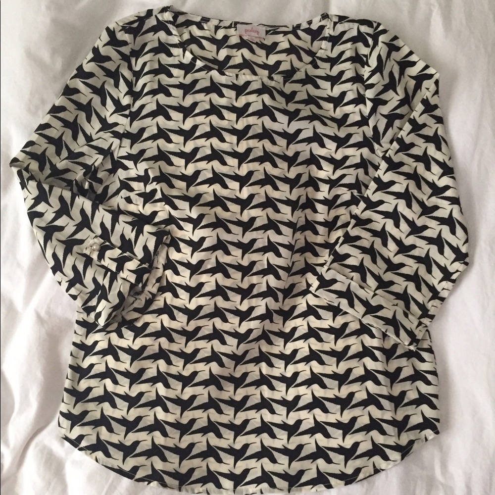 Bird print top
