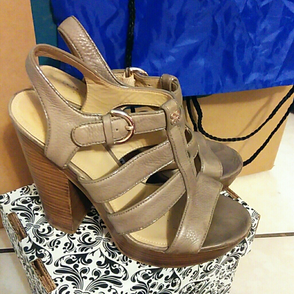 Coach strappy heels 7.5
