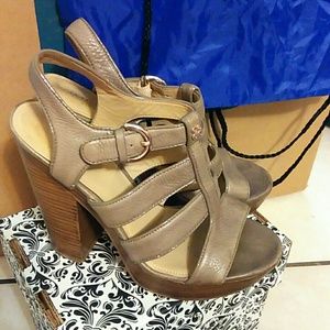 Coach strappy heels 7.5
