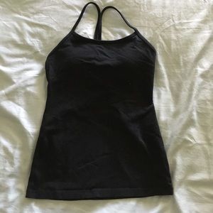 Lululemon Black Power Y Tank