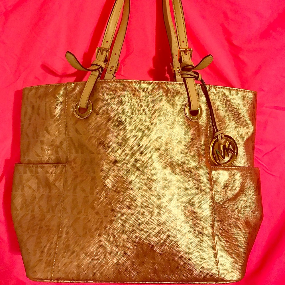 Michael Kors Metallic Gold Bag