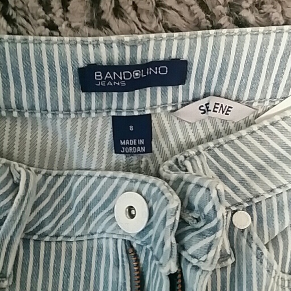 Railroad stripe Capri pants - Picture 3 of 6