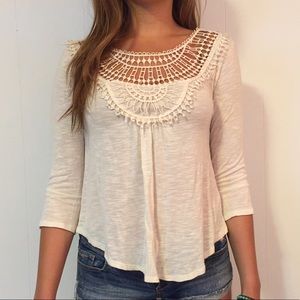 Boho White top!