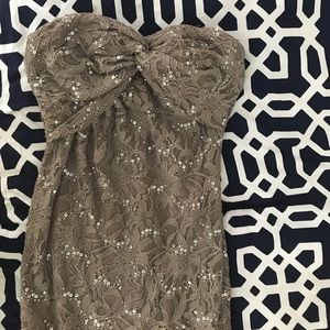 Sequined floor length gown