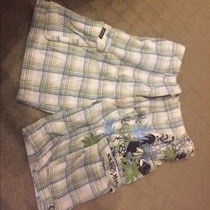 Ecko plaid shorts.