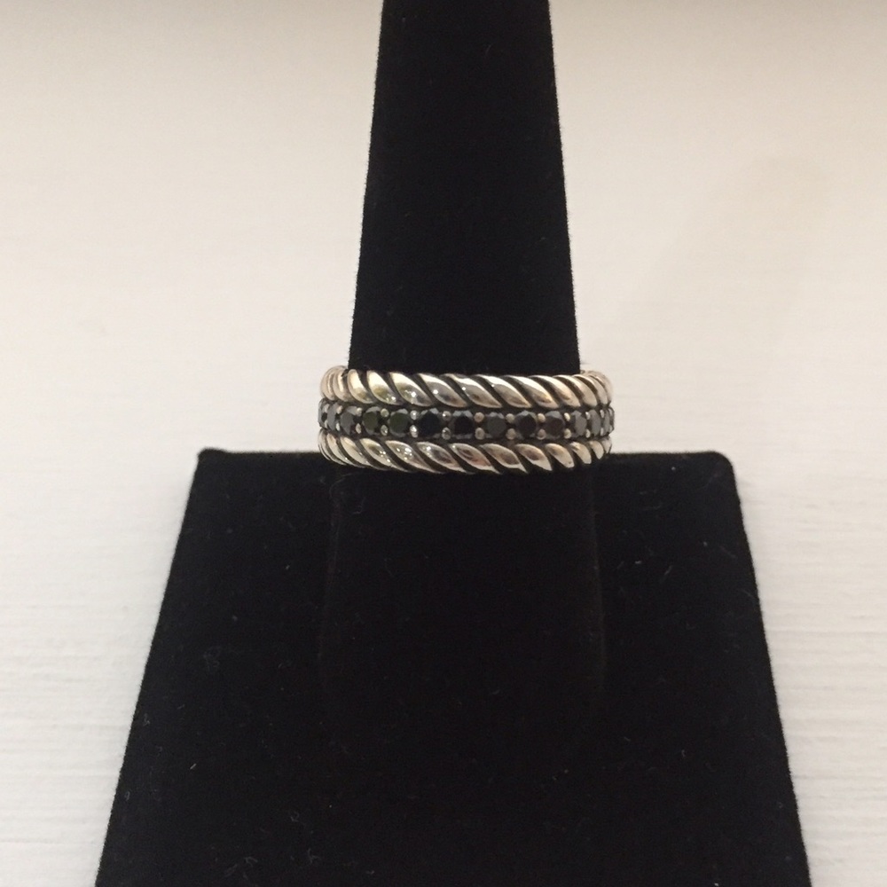 *SOLD* David Yurman Ring w/ Black Diamonds