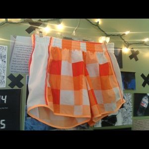 Orange Nike Athletic Shorts