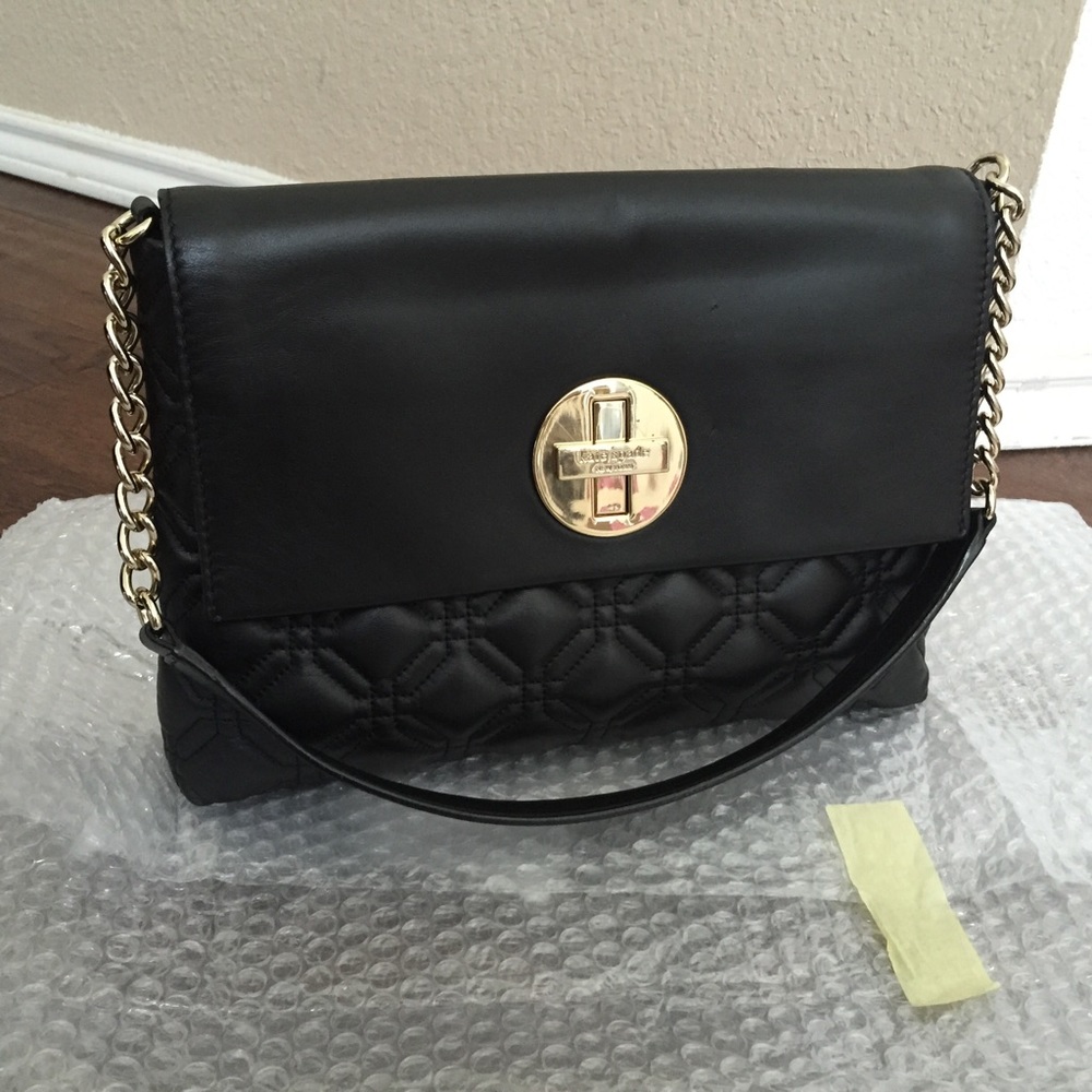 Kate Spade - Black / Gold Astor Court Autumn Purse