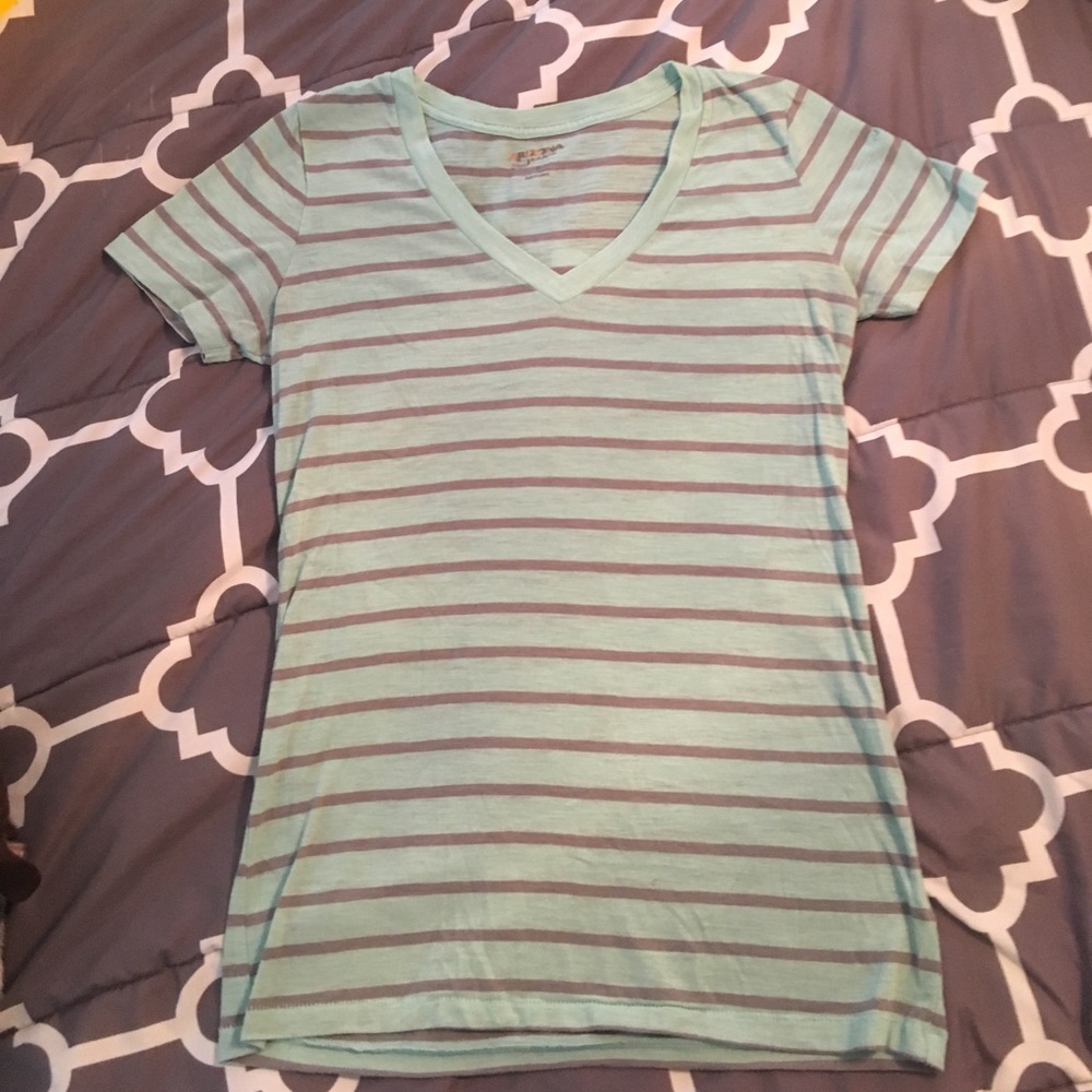 Mint & Grey V-Neck Arizona