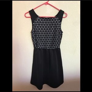 LIKE NEW Gianni Bini Laser Cut Skater Dress
