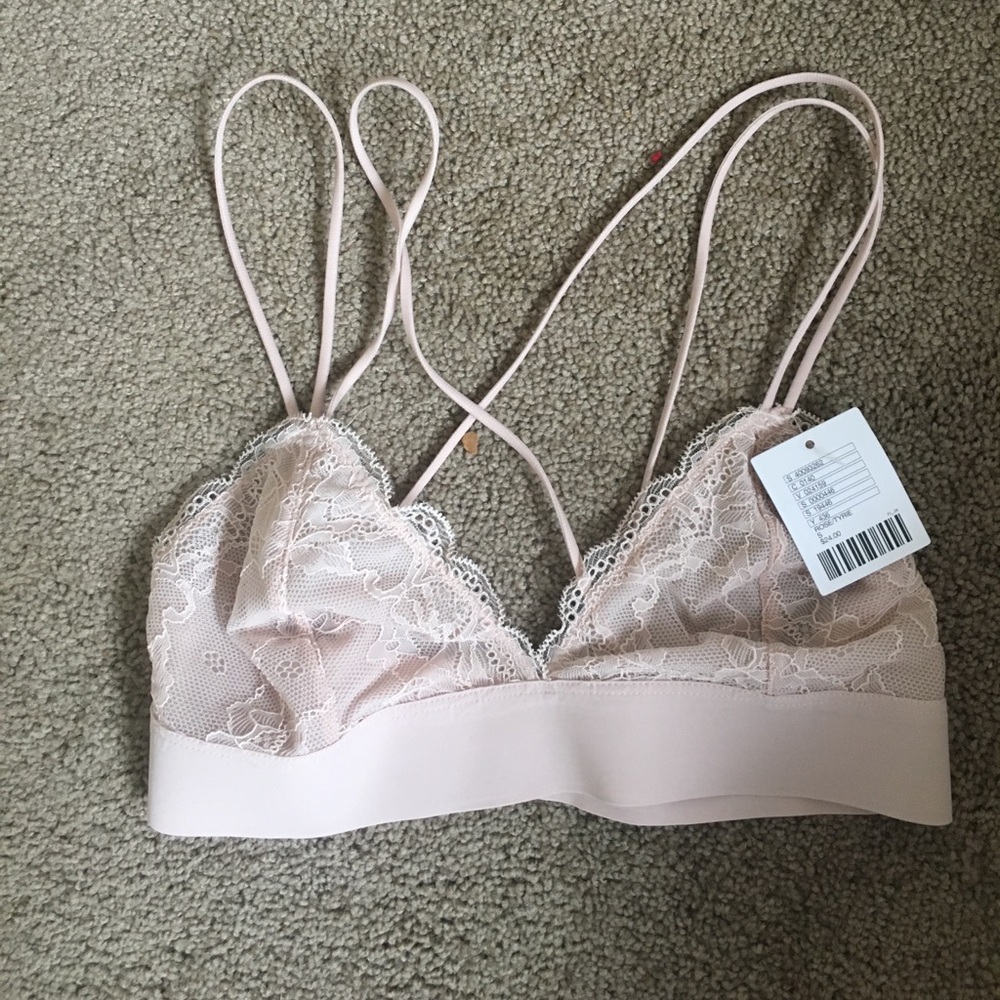 Pink UO bra