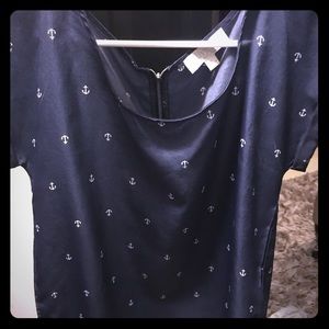 Olive and oak anchor shirt