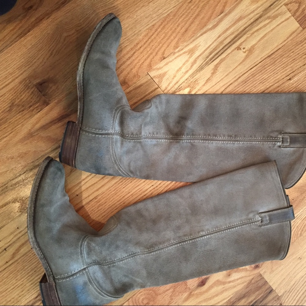 FRYE dorado suede boots gray 6.5