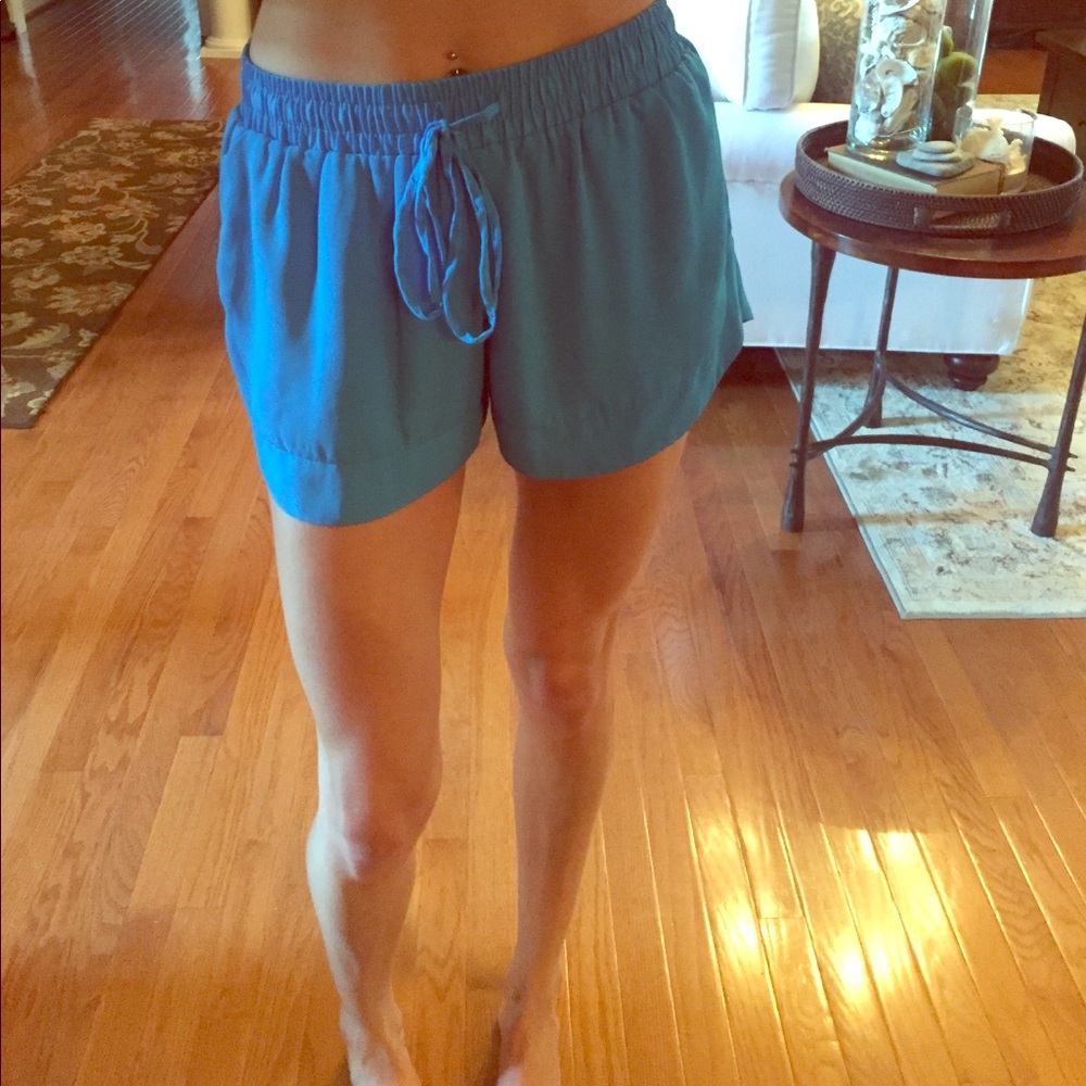Bright Blue Summer Shorts from Vestique Boutique