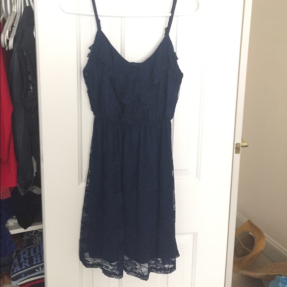 Navy lace dress - Picture 1 of 3