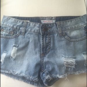 Denim shorts
