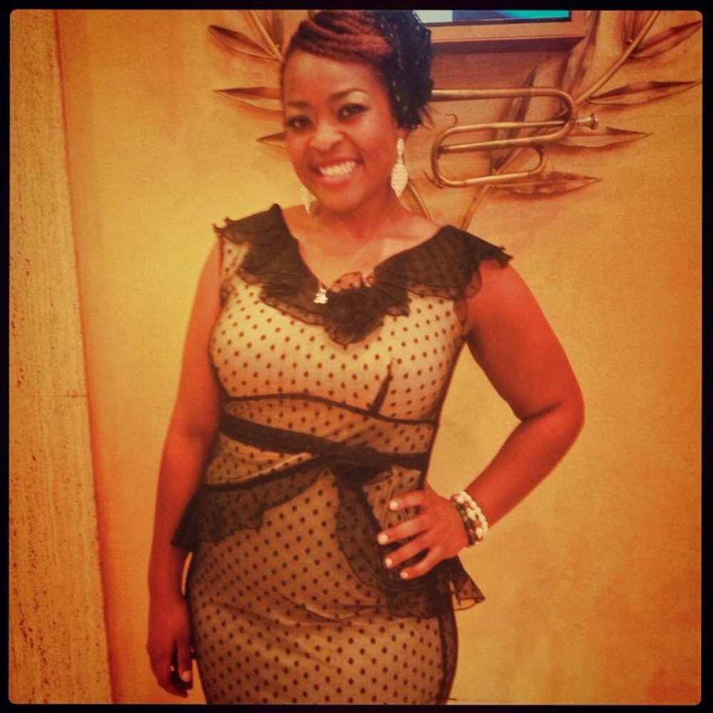 Vintage T length lace dress