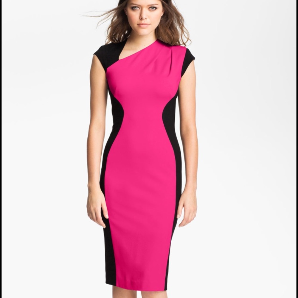 French Connection power midi dress