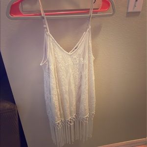 Fringe tank top.