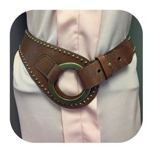 Coldwater Creek Brown XXL Leather Belt