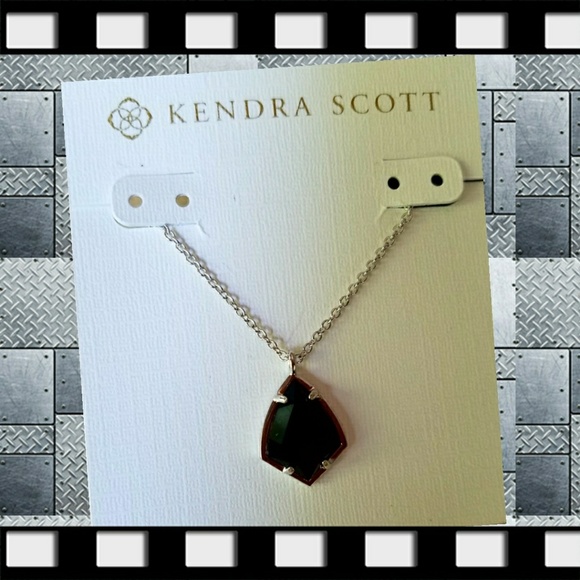 Kendra Scott Jewelry - New Kendra Scott Cory Necklace - Black & Rhodium