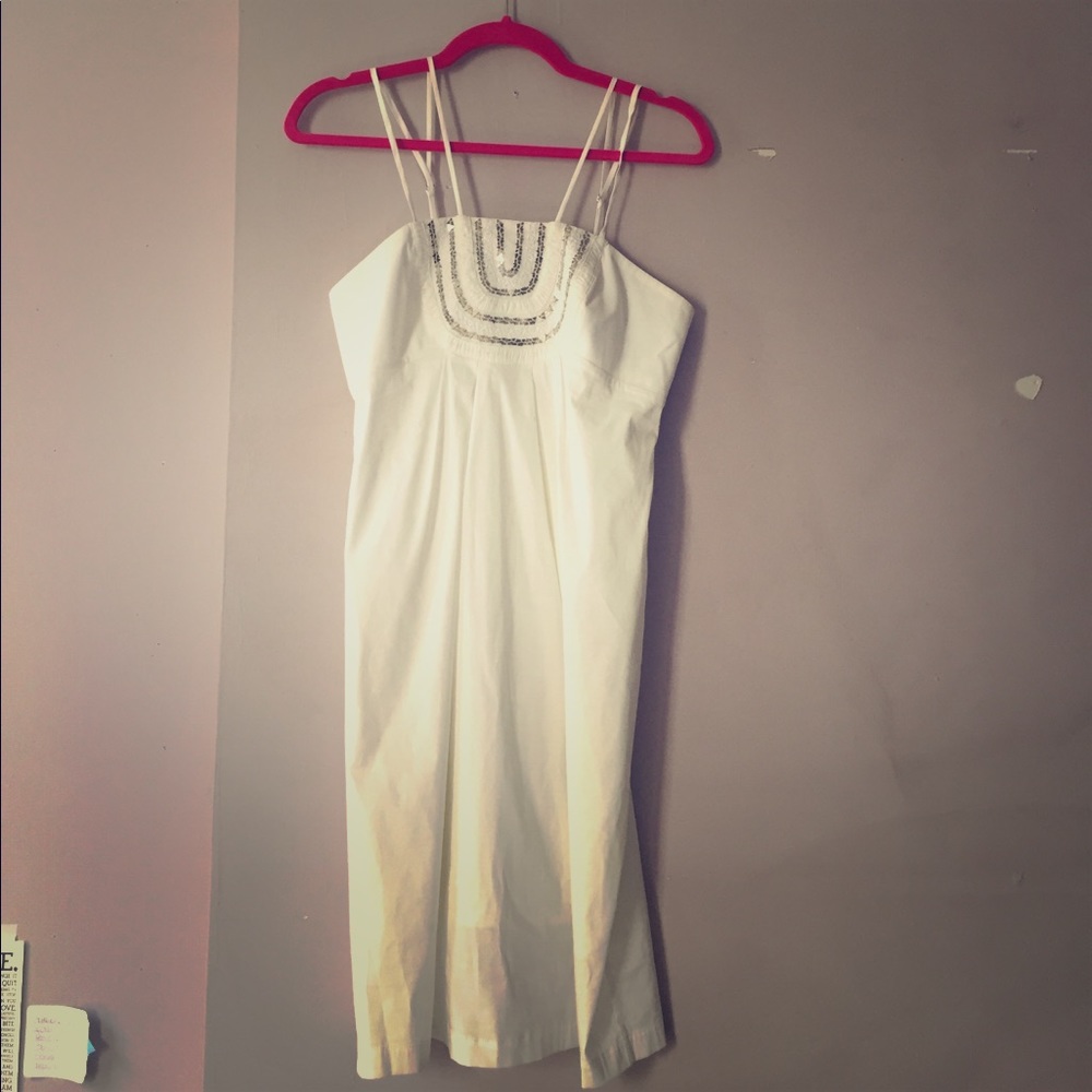 White bcbg summer dress