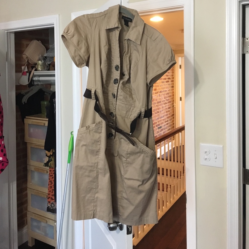 Button up dress.