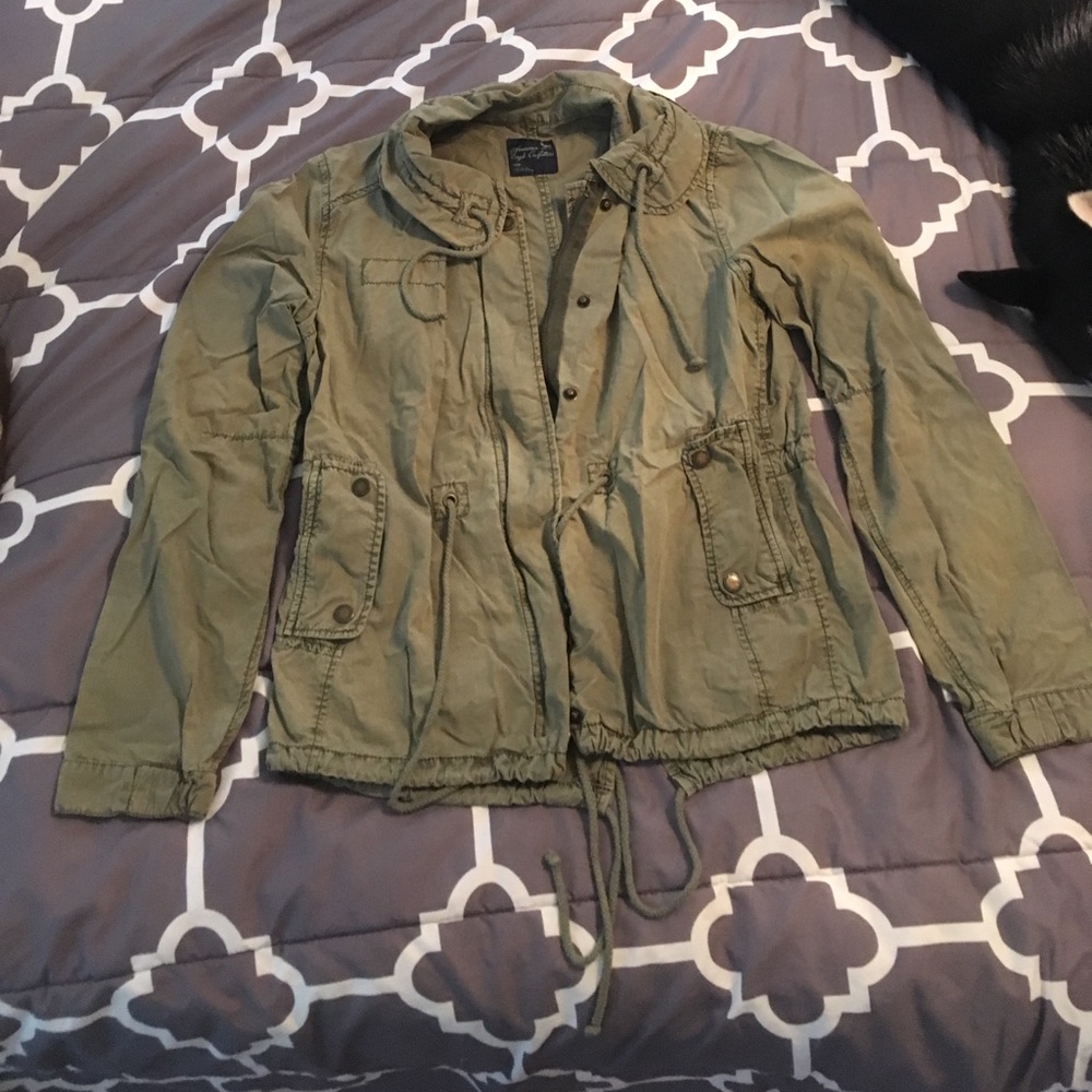 Green Trench Coat AE