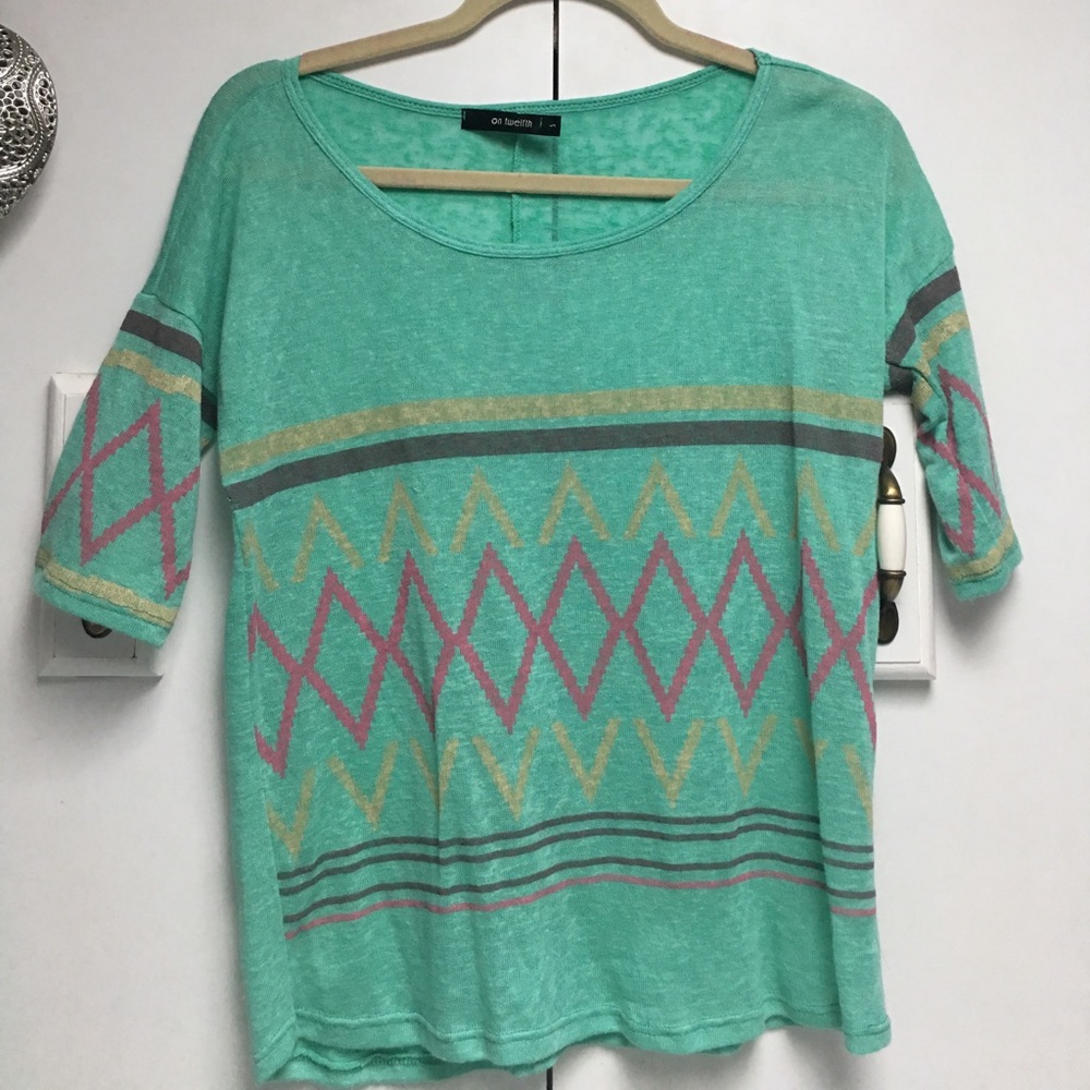 Turquoise top