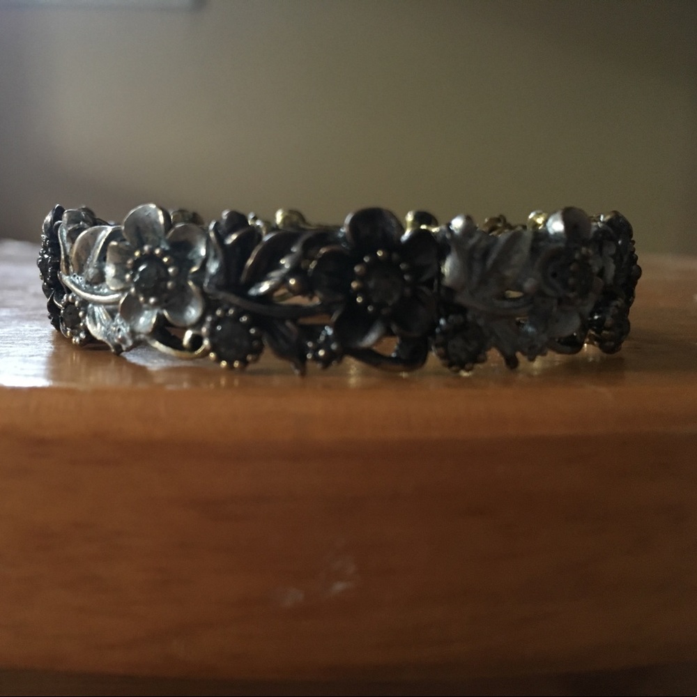 A gorgeous flowered bracelet.