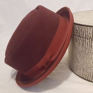 Like New Free People Burgundy Felt Hat