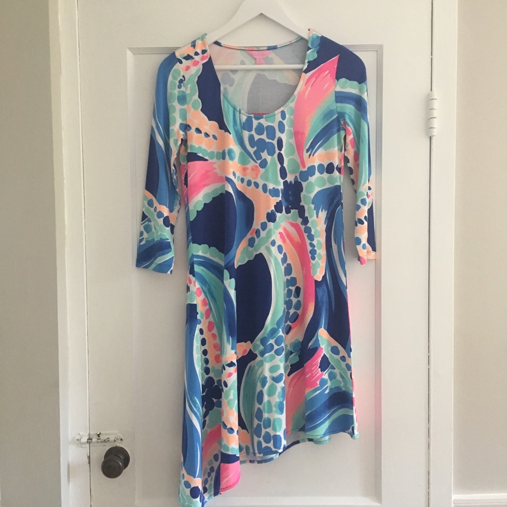 Lilly Pulitzer Ariana Dress in Multi Ocean Jewels